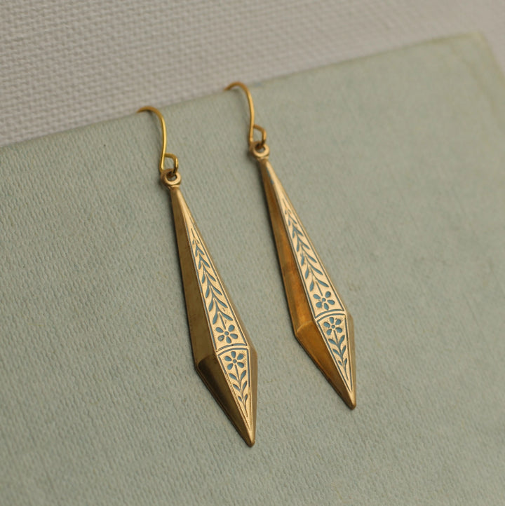 Floral Filigree Drop Earrings