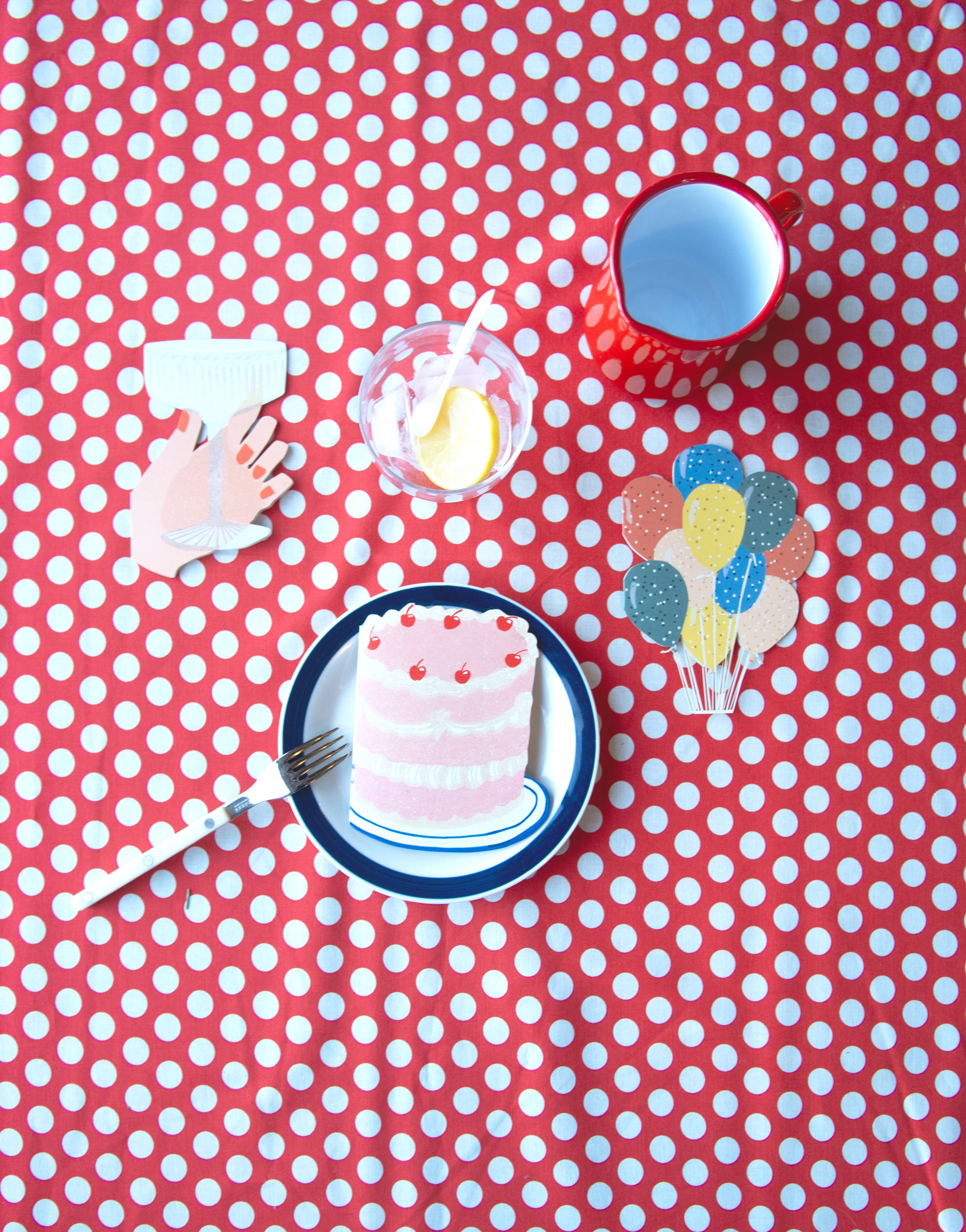 Birthday Party Cake Card