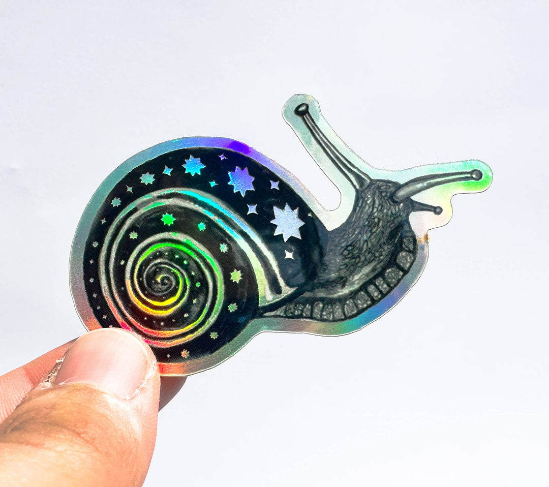 Holographic Snail Sticker