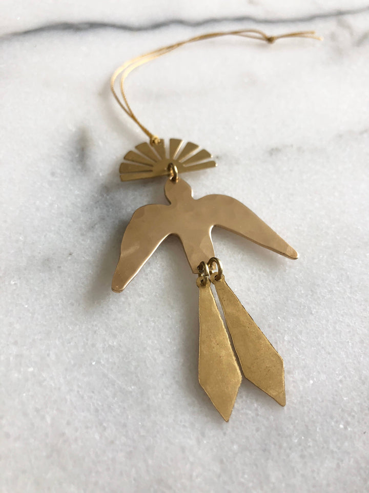 Sun Chaser Brass Ornament