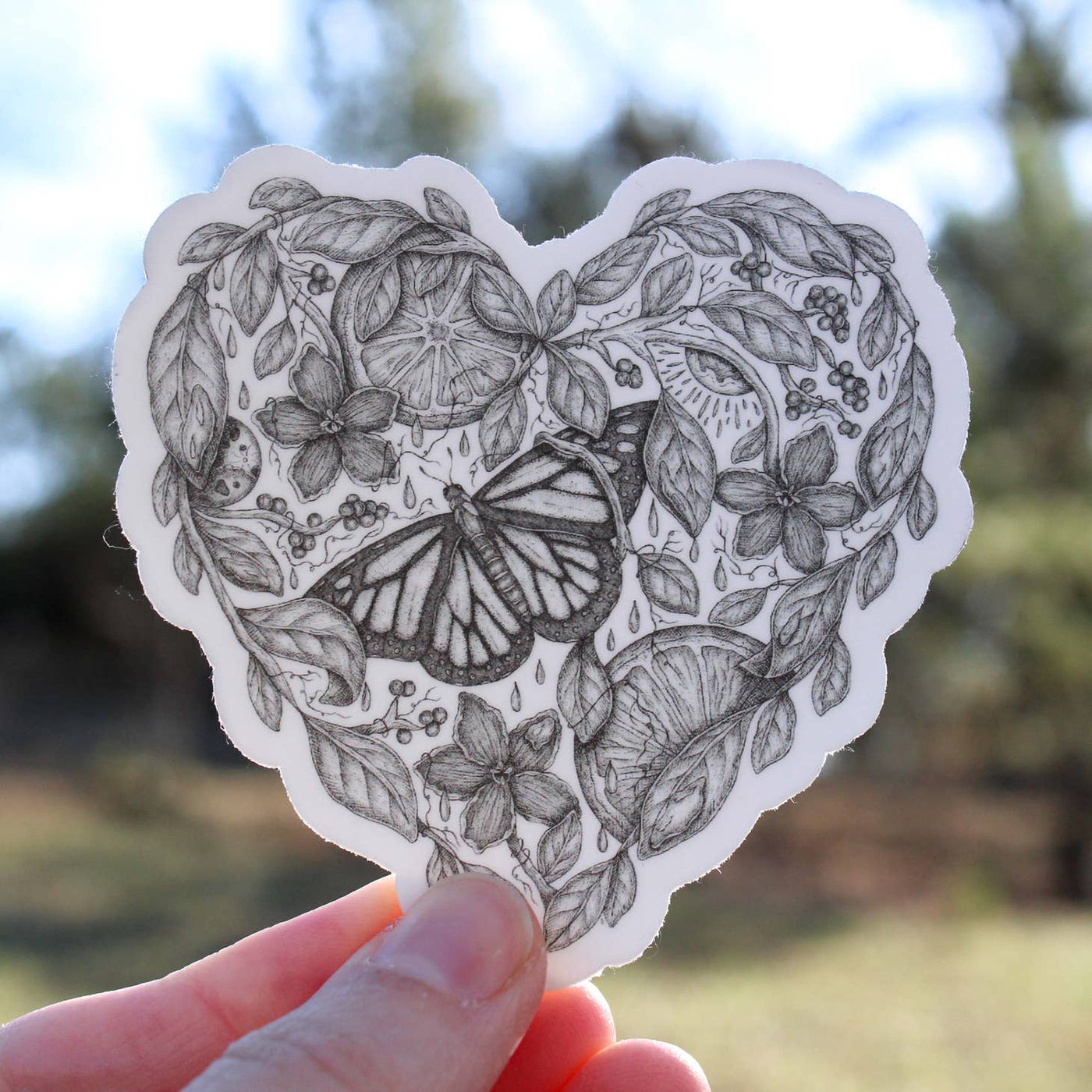 Citrus Heart Sticker