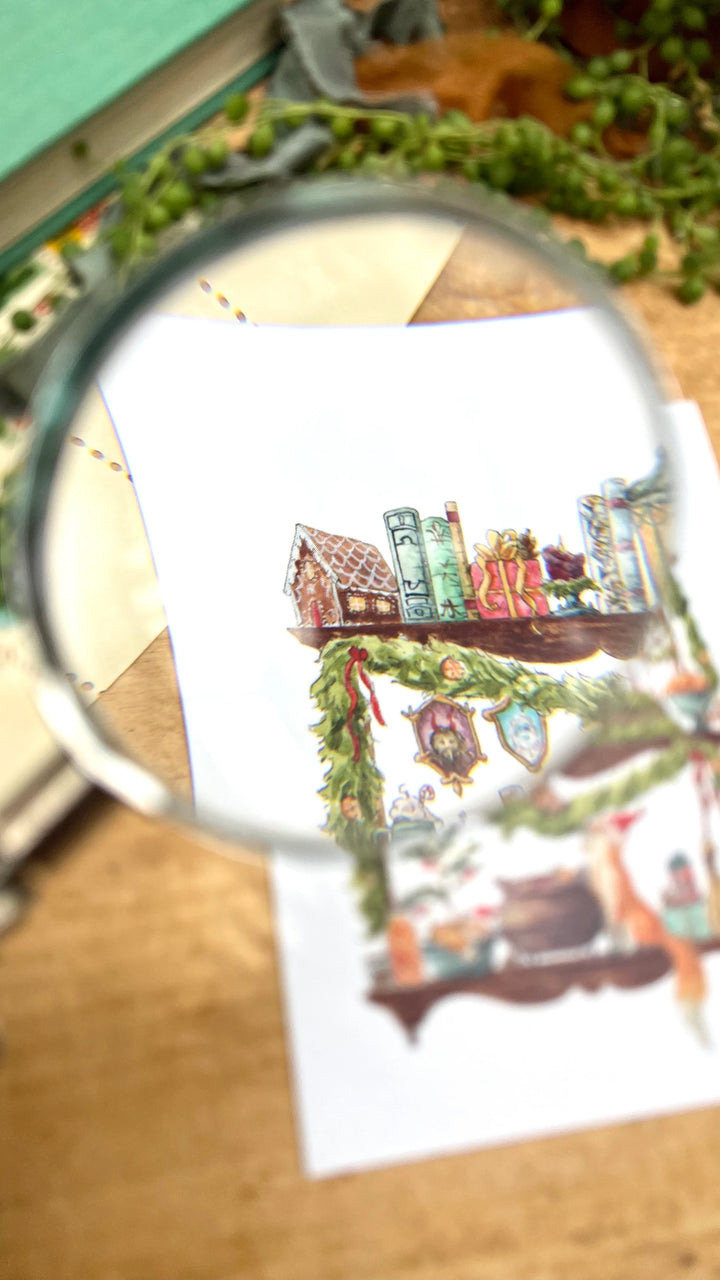 The Christmas Witch's Shelves Postcard