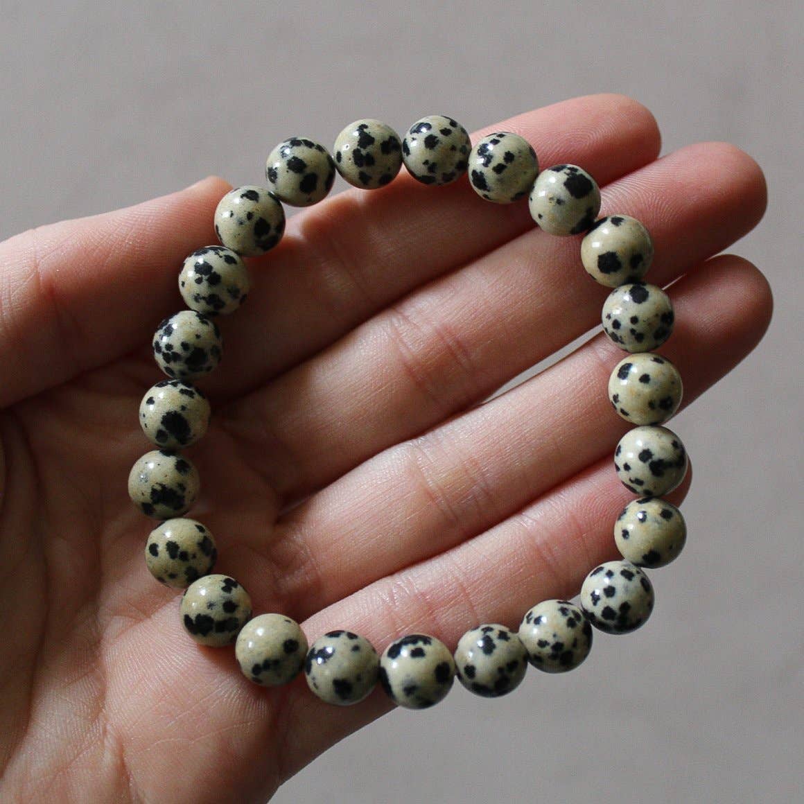 Dalmatian Jasper - Crystal Bracelet