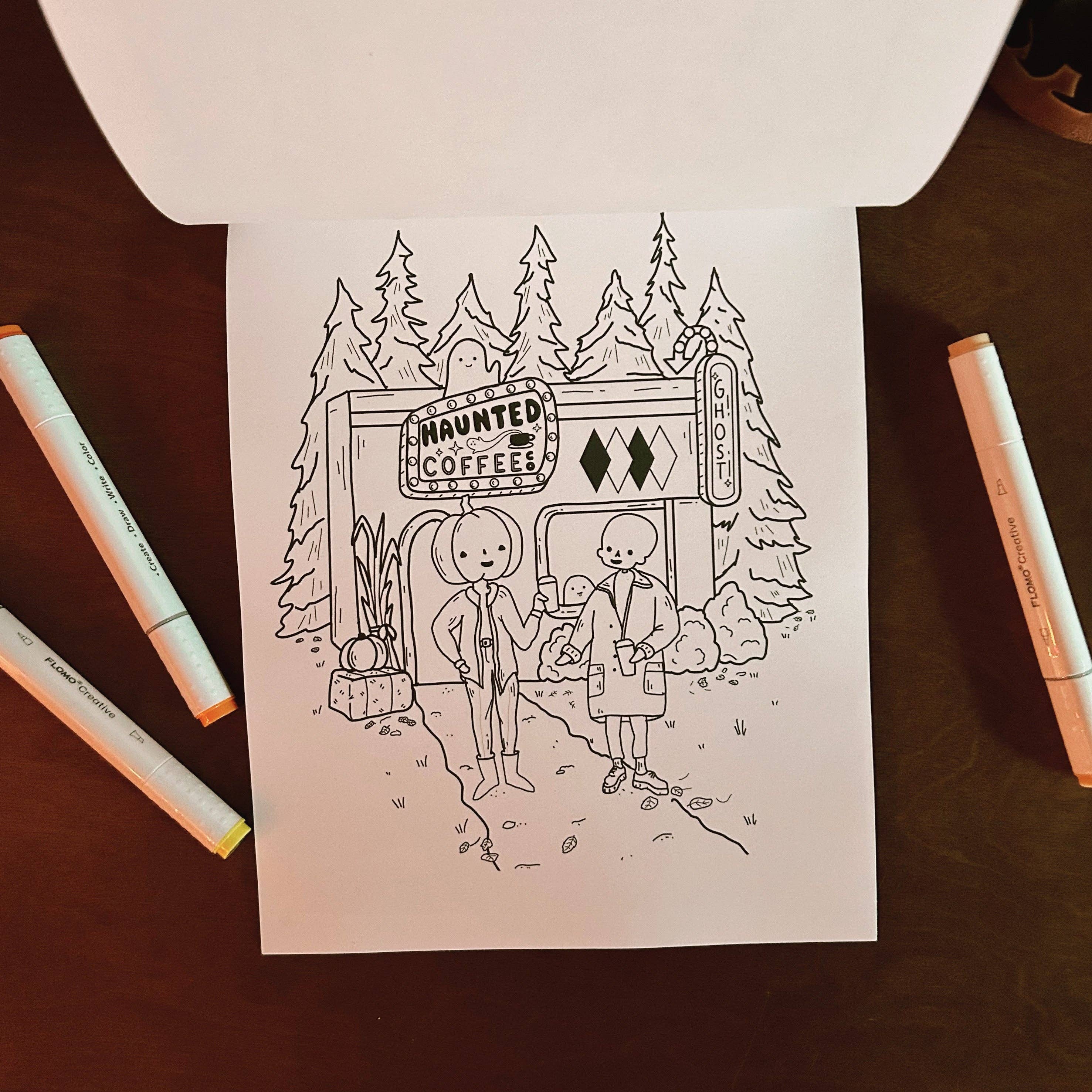 Little Spooky Studio Coloring Book