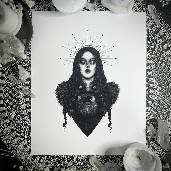 Nótt - Norse Goddess of Night Print