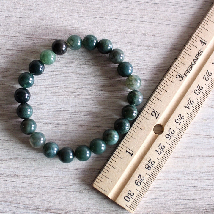 Moss Agate - Crystal Bracelet