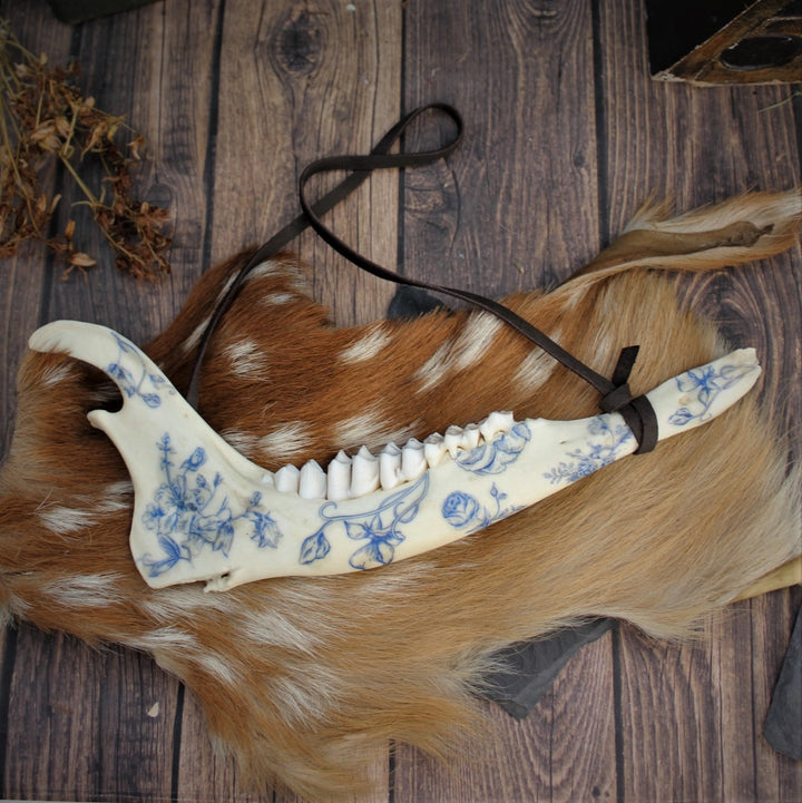 Hanging Decorative Deer Jawbone