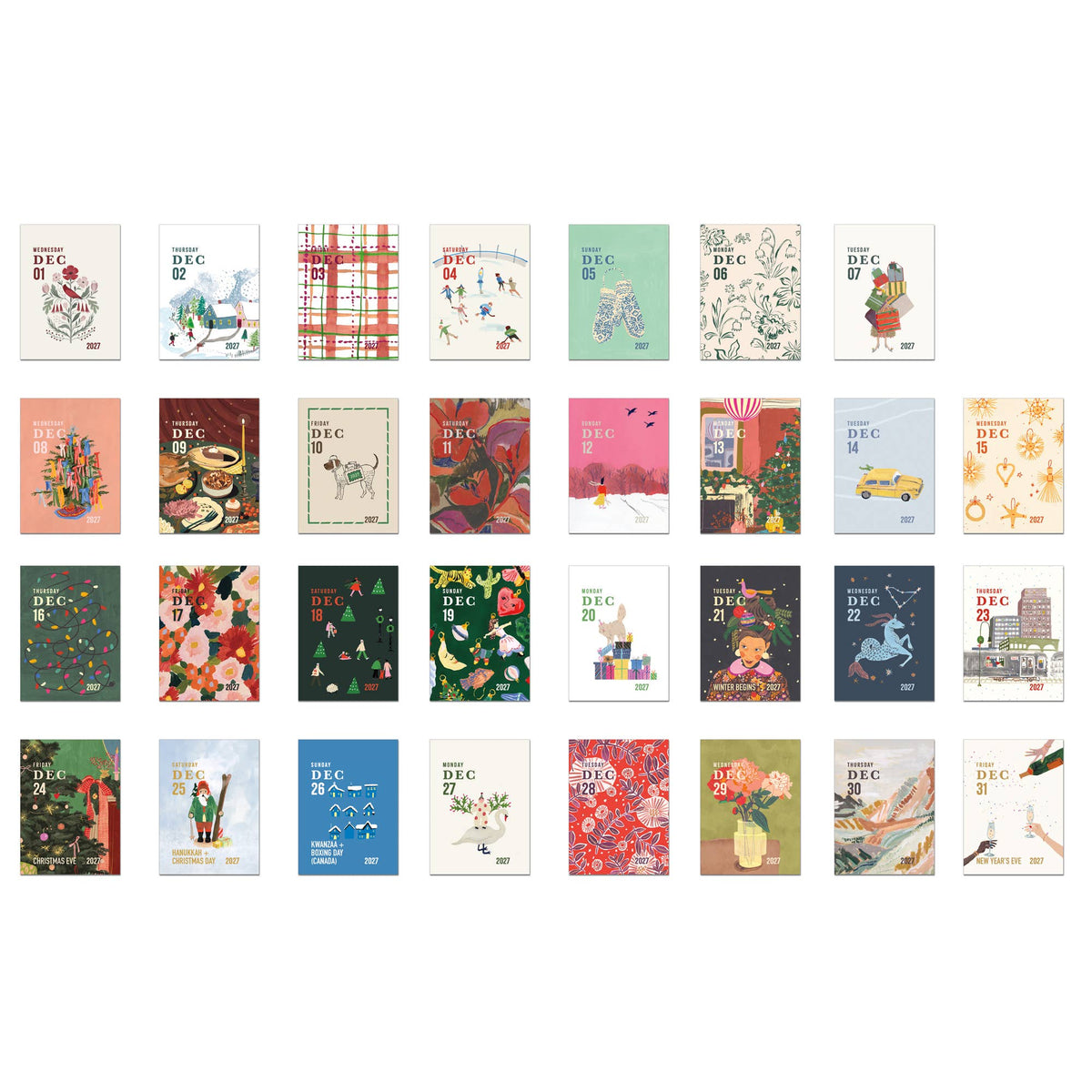 2027 MINI Daily Tear-off Calendar