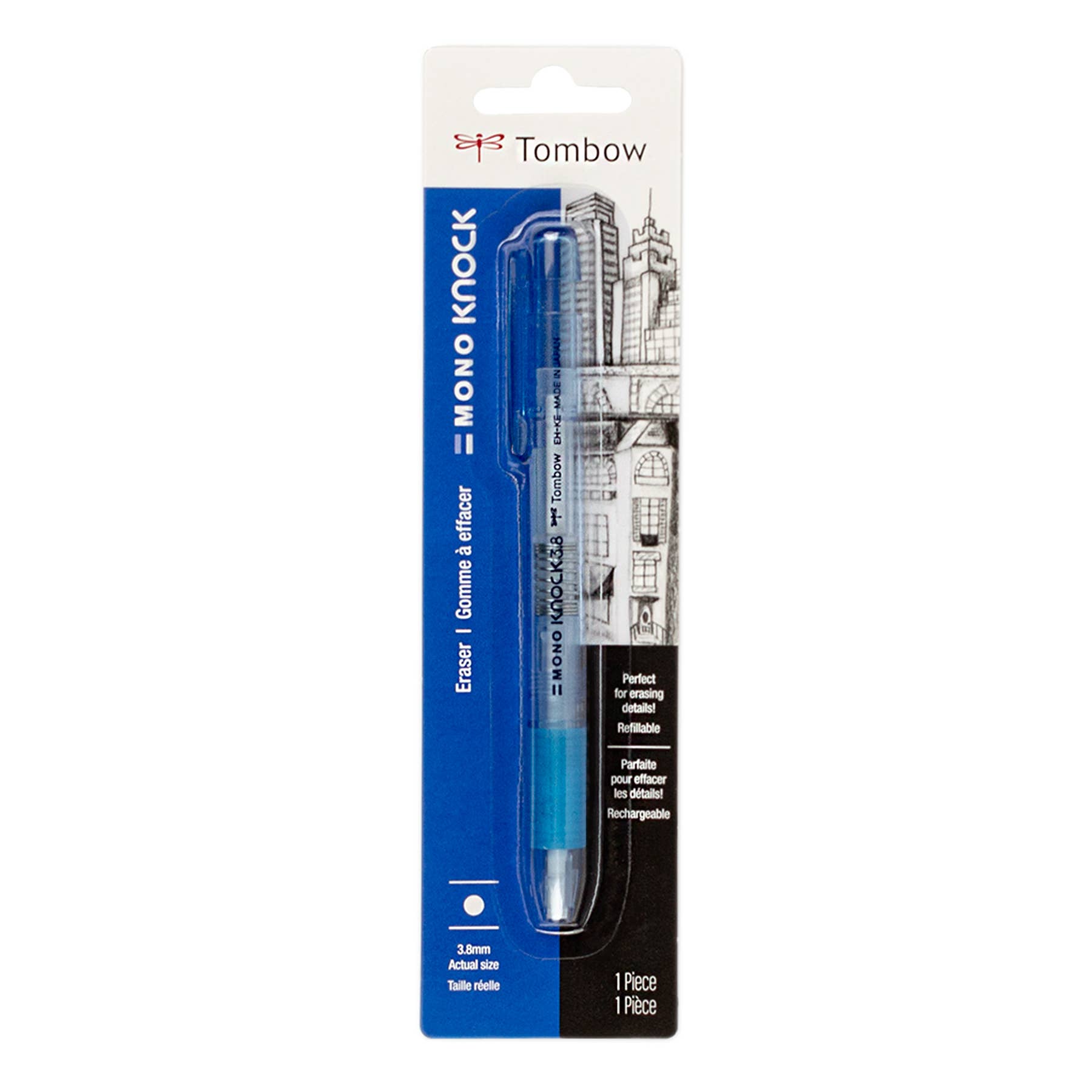 Mono Knock Refillable Eraser Pen