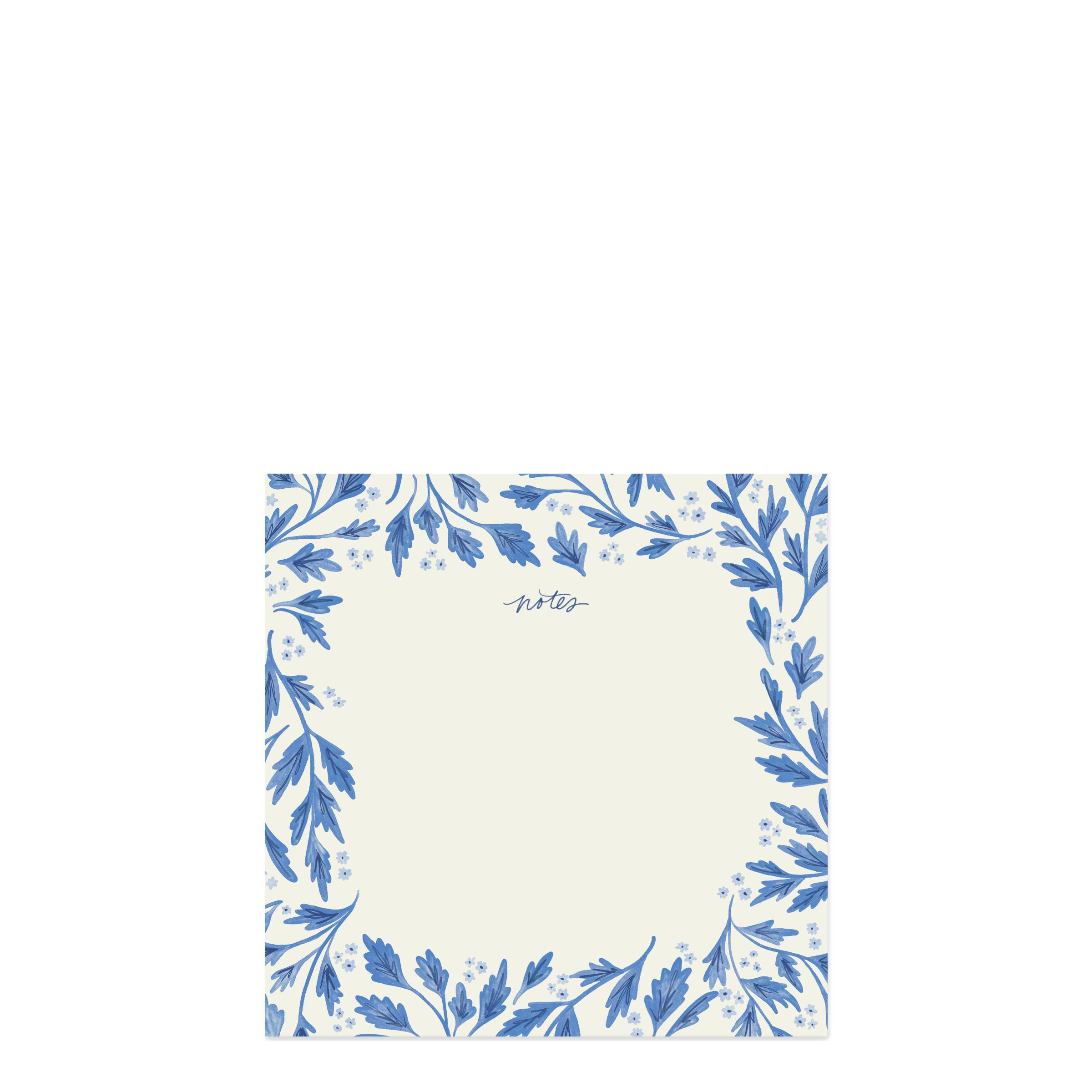 Blue Vines Block Notepad