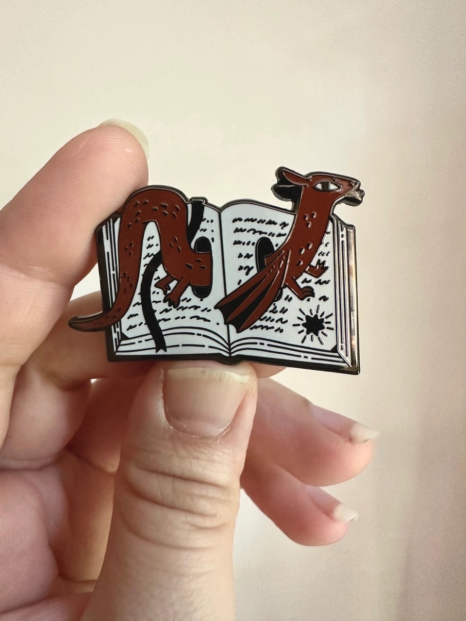 Book Worm Pin