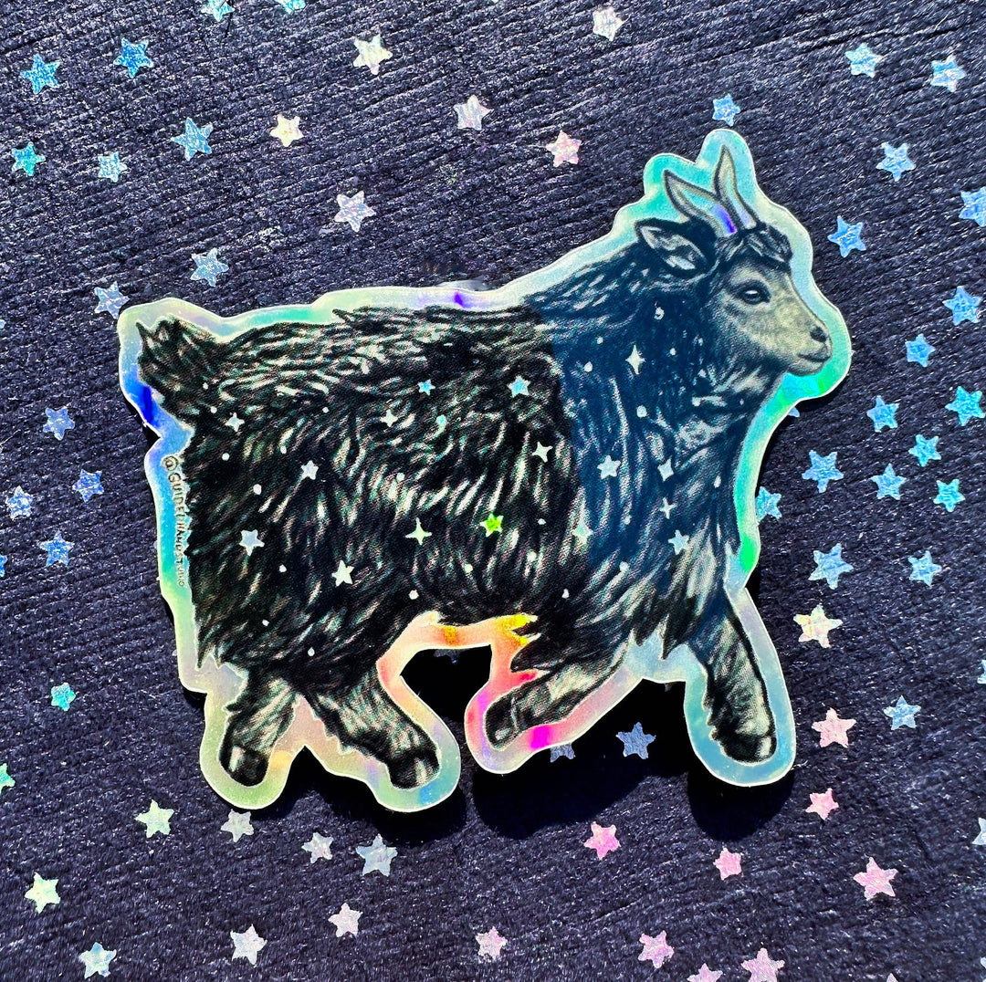 Holographic Goat Sticker