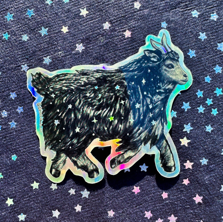 Holographic Goat Sticker