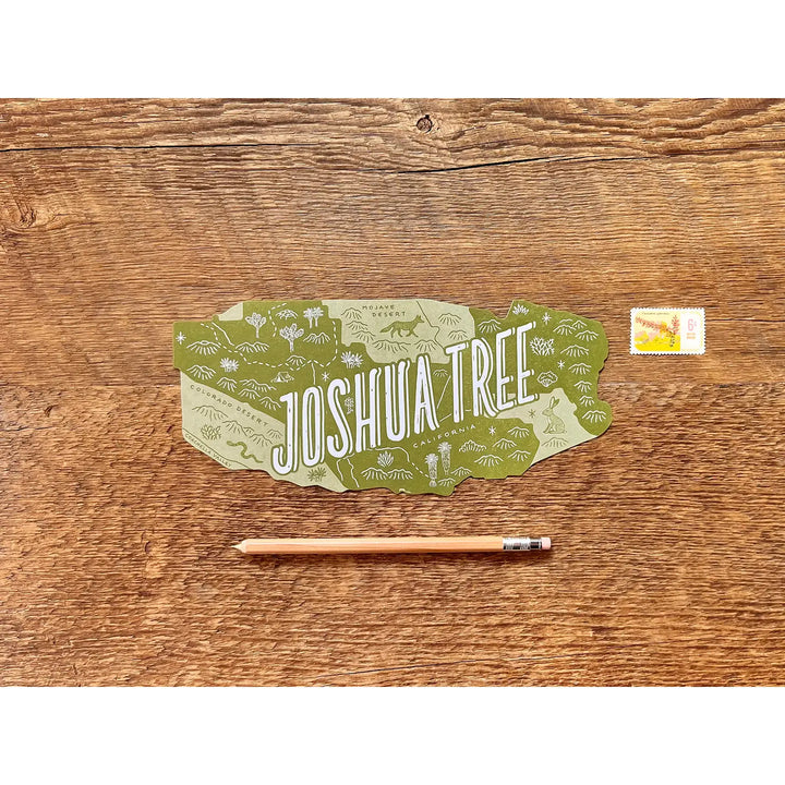National Parks Die Cut Map Postcards - 11 Parks