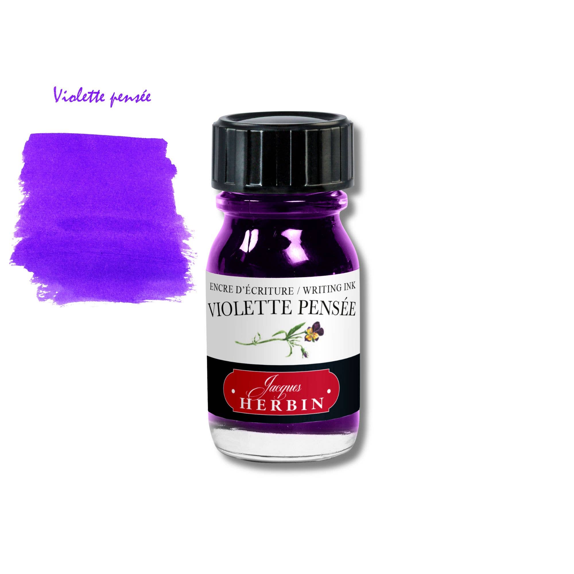 Herbin Fountain Pen Ink 10ml Bottle - Violette Pensée
