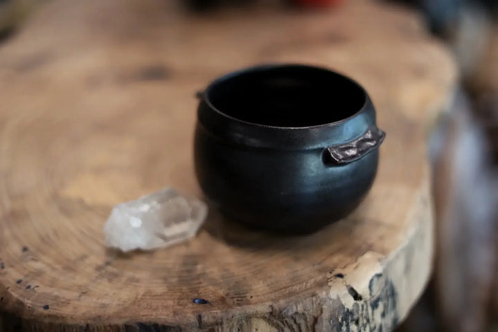 Black Cauldron Handmade Ceramic Bowl