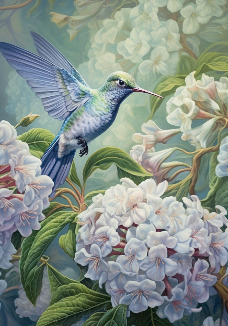 Hummingbird & Hydrangea Mystery Theme Set