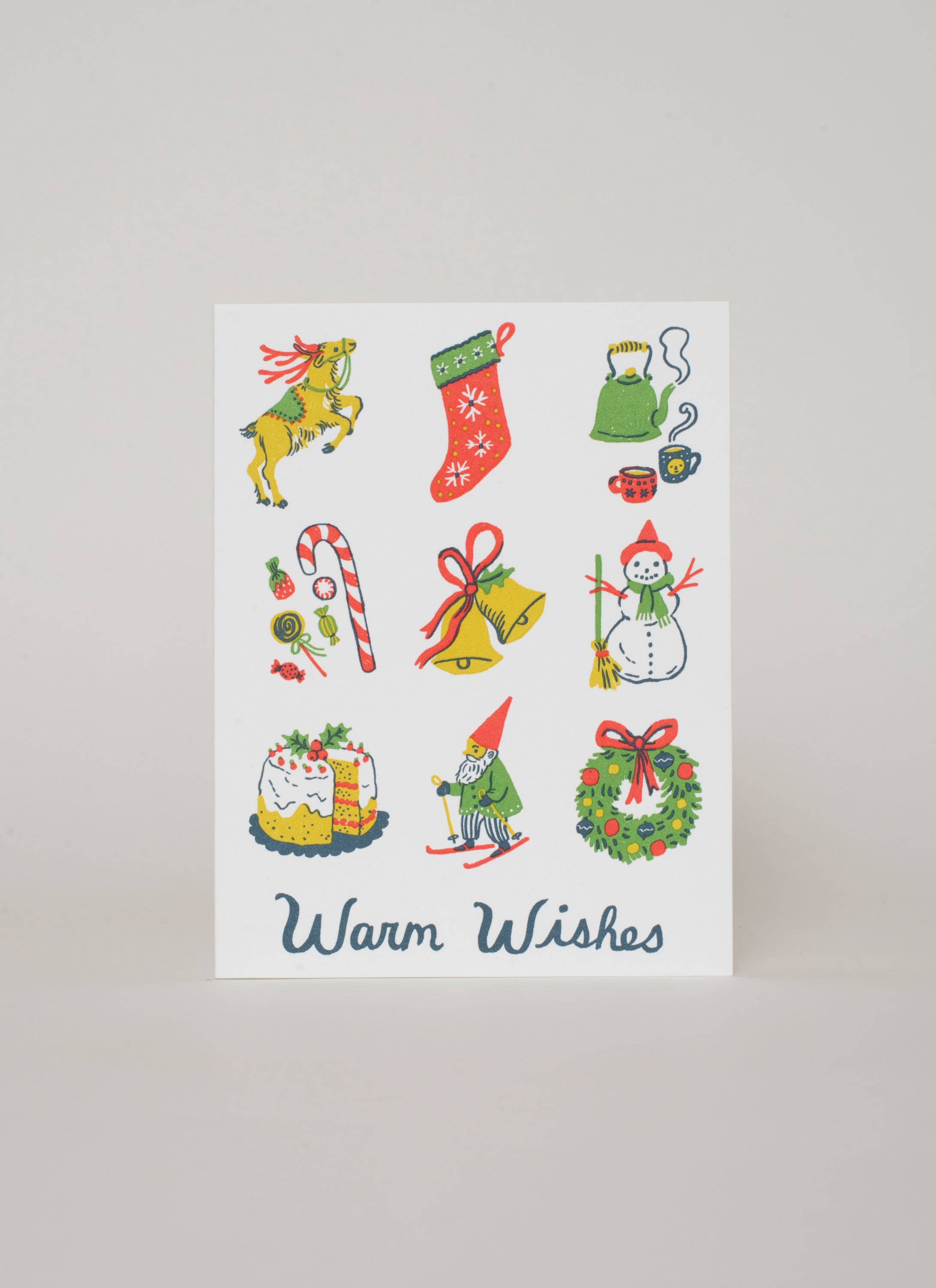 Warm Wishes Holiday Letterpress Card