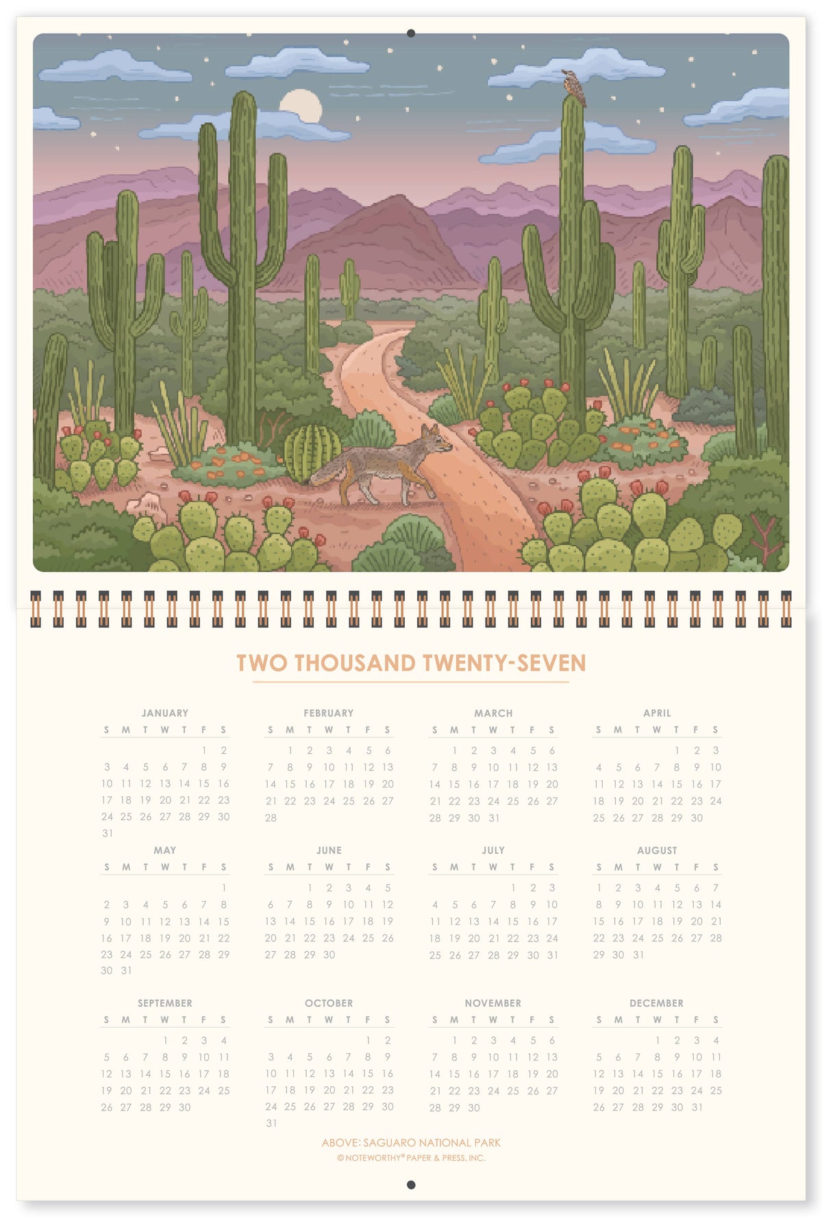 2027 National Parks Wall Calendar