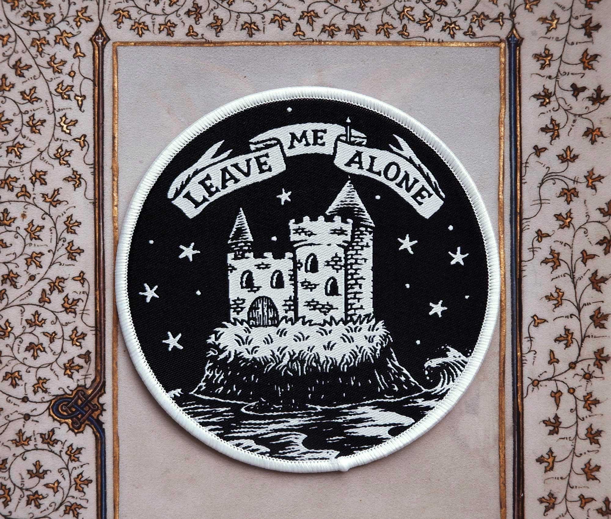 Leave Me Alone Castle Woven Patch