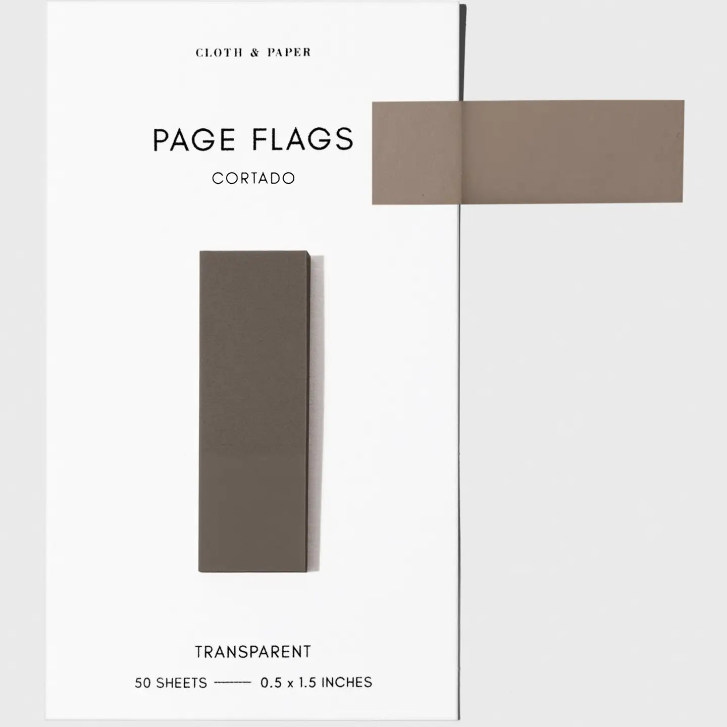 Slim Transparent Page Flags - 30 Colors