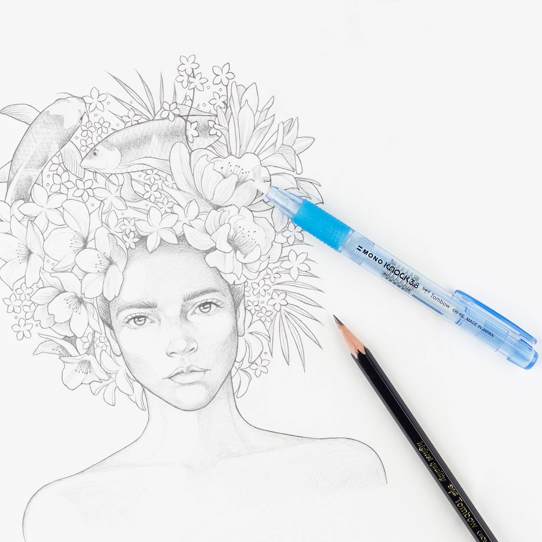 Mono Knock Refillable Eraser Pen
