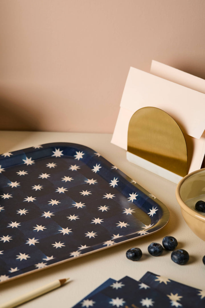 Navy Celestial Star Medium Tray