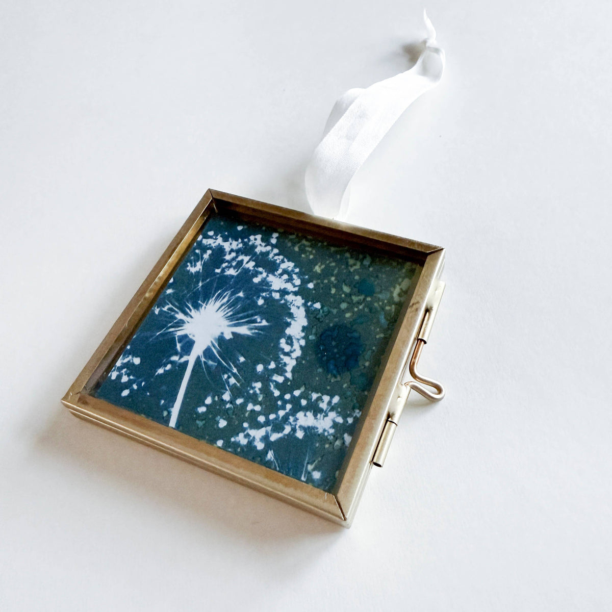 Mini Allium Cyanotype Hanging Ornament