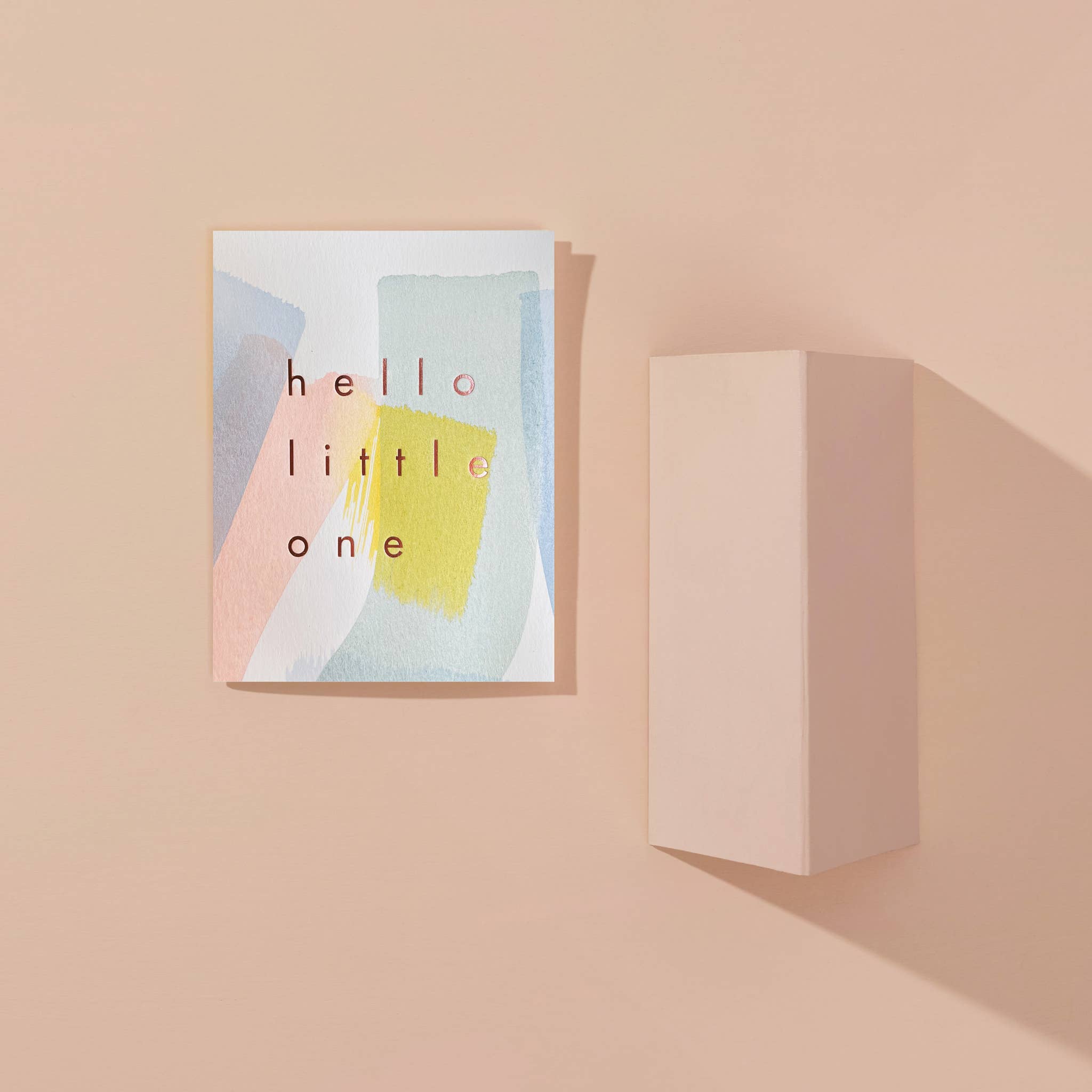 Hello Little One Hand-Painted Card
