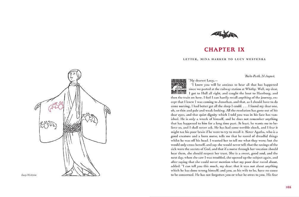 Dracula - Bat Painted Edges x Edward Gorey Cover Edition