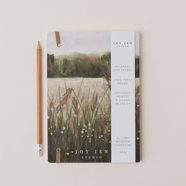 Autumn Meadow Yorkshire Lined Notebook