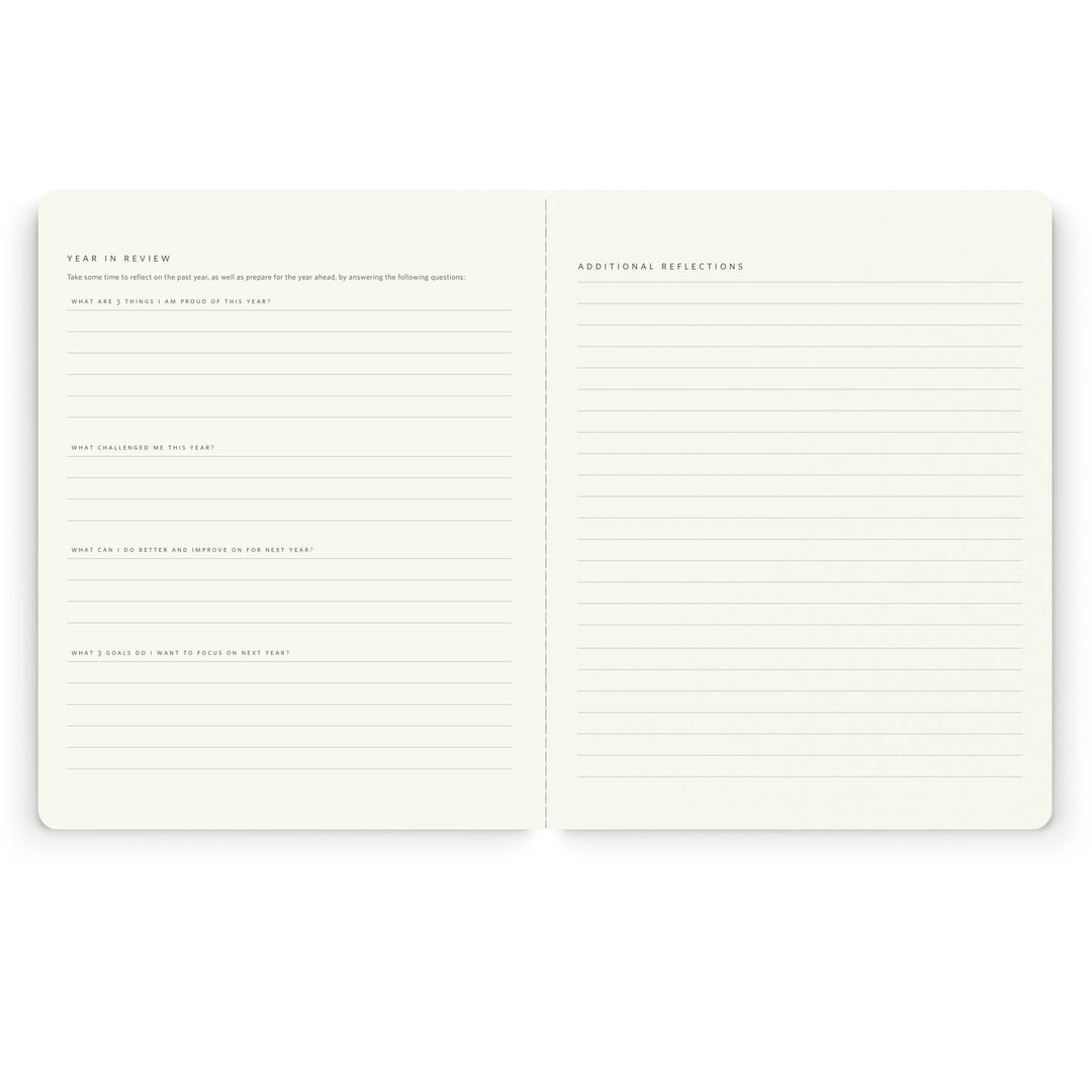 Pink Floral Stitched Monthly Planner