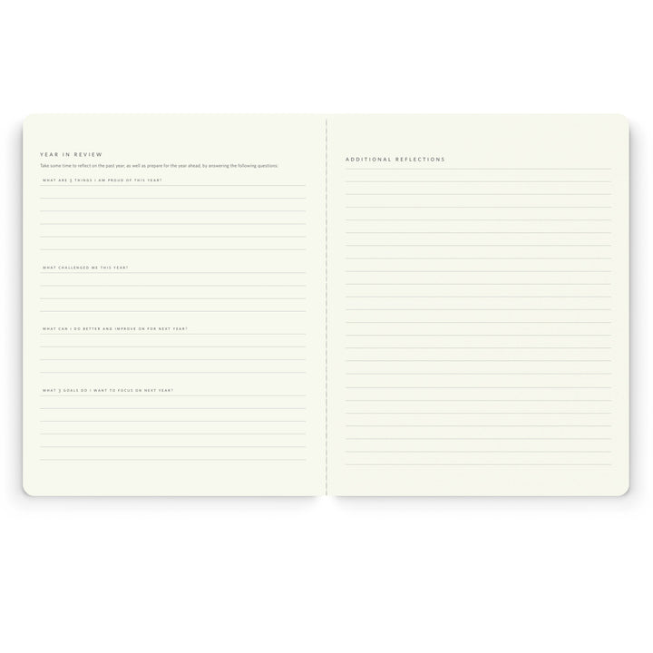 Orange Vine Stitched Monthly Planner