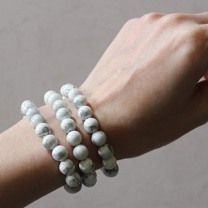 Howlite - Crystal Bracelet