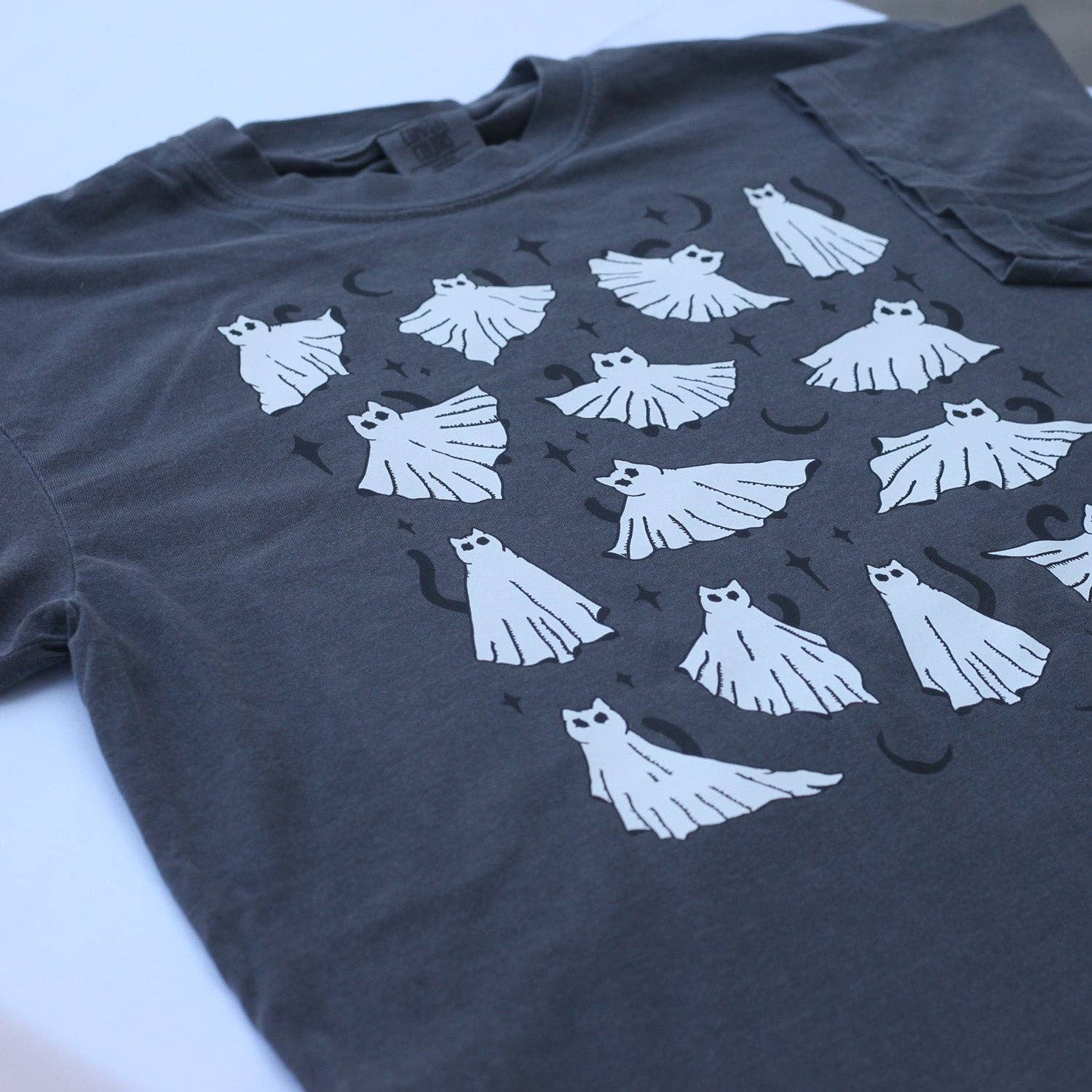 Ghost Cats Comfort Colors Tee