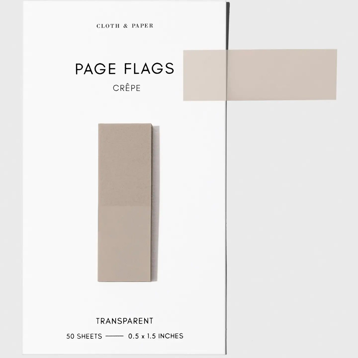 Slim Transparent Page Flags - 30 Colors