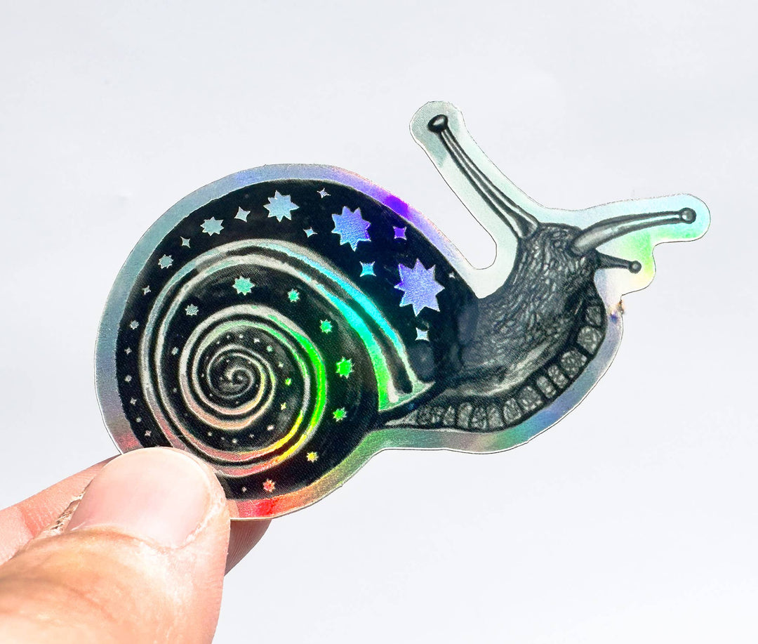 Holographic Snail Sticker