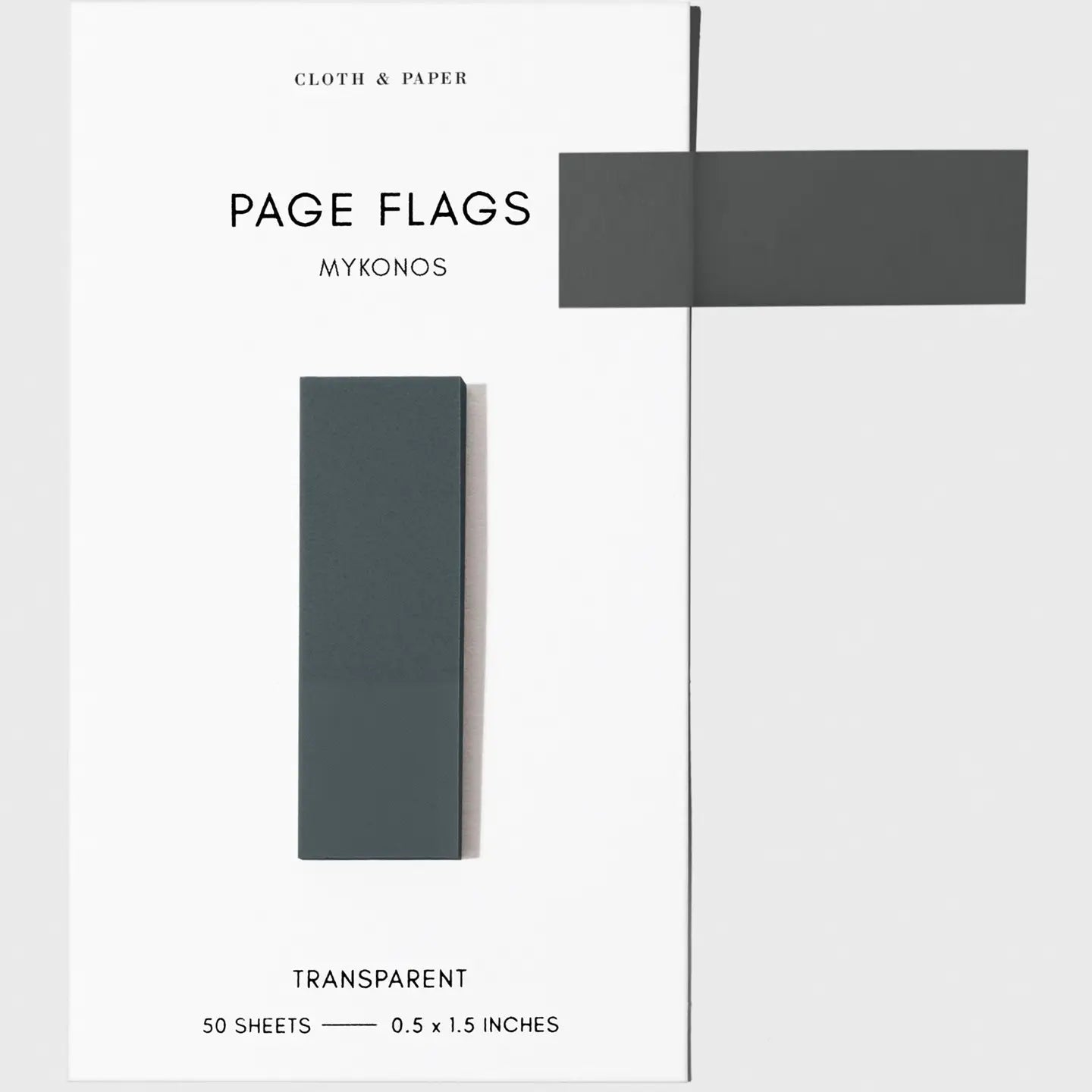 Slim Transparent Page Flags - 30 Colors