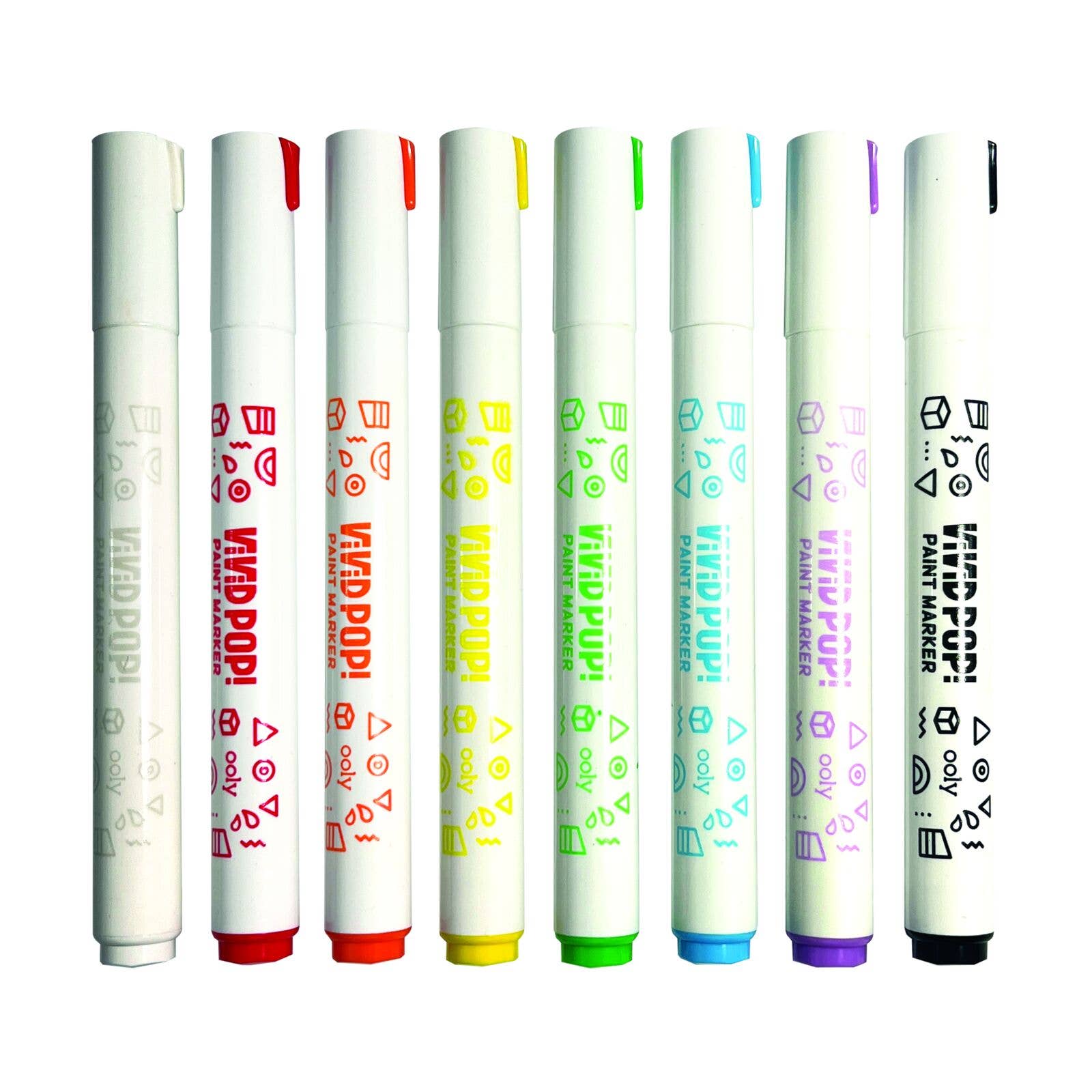 Vivid Pop Paint Markers - Classic Set of 8