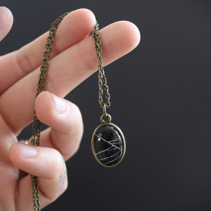 Mini Authentic Spider Web Necklace