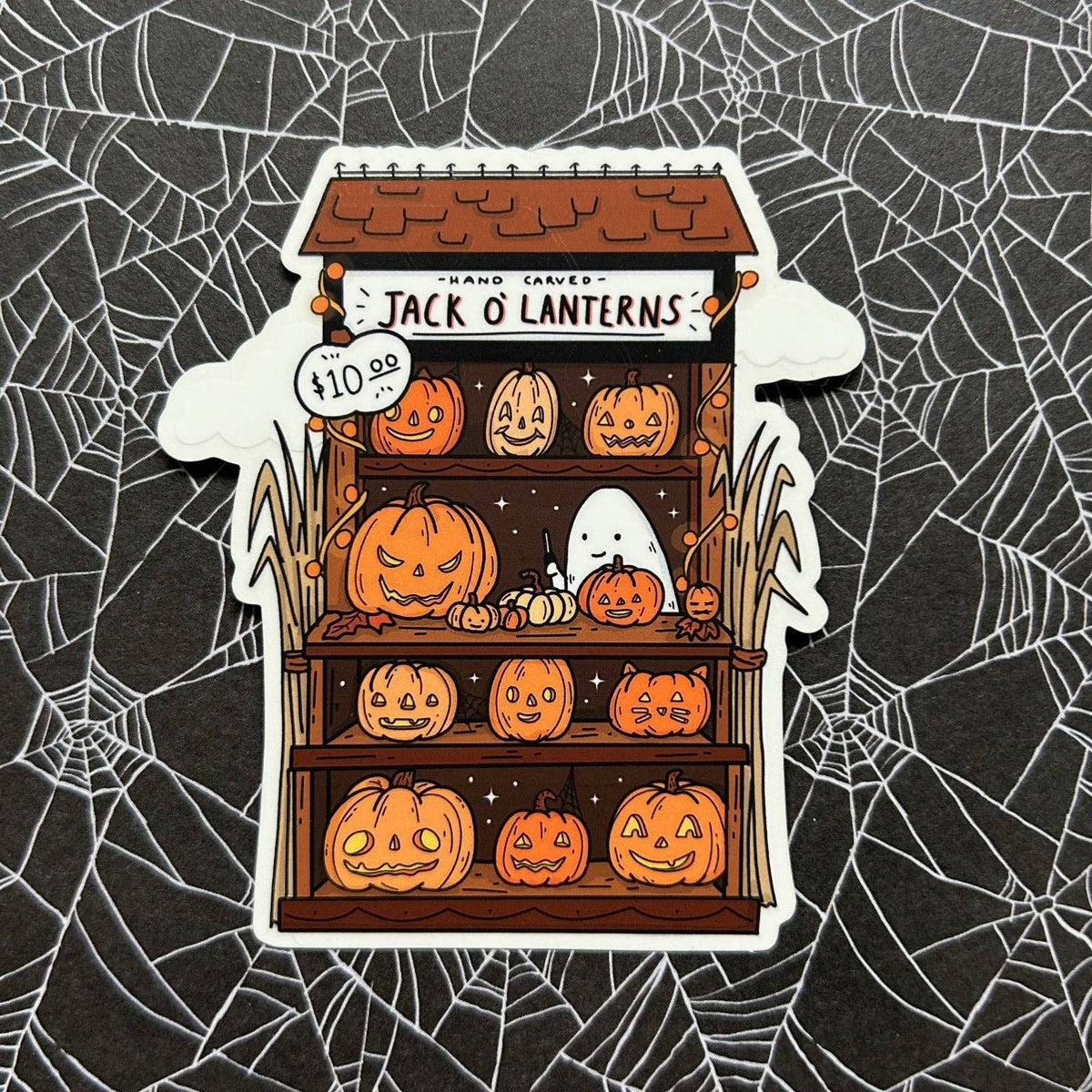 Pumpkin Stand Clear Sticker