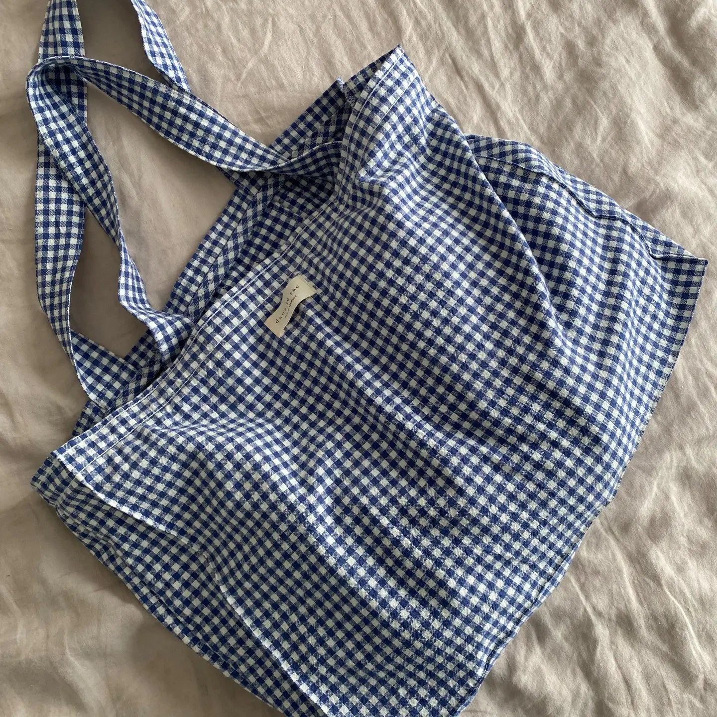 Farmstand Gingham Organic Cotton Tote Bag - 4 Shades