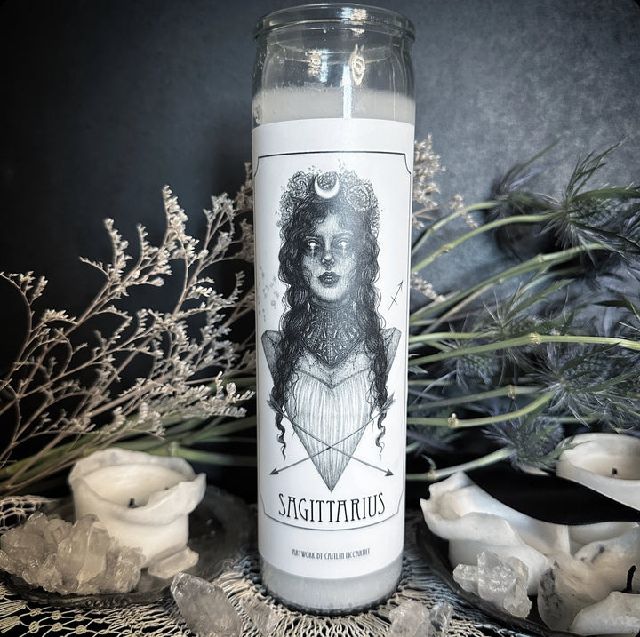 Sagittarius Devotional Candle Sticker
