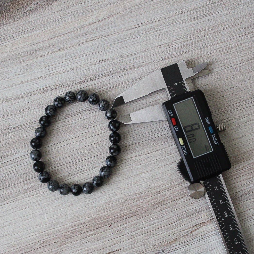 Snowflake Obsidian - Crystal Bracelet