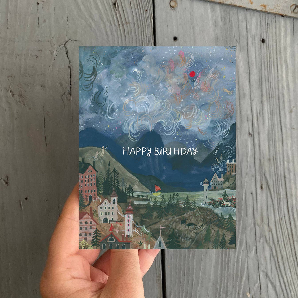 Happy Birthday Harbor Houses Card