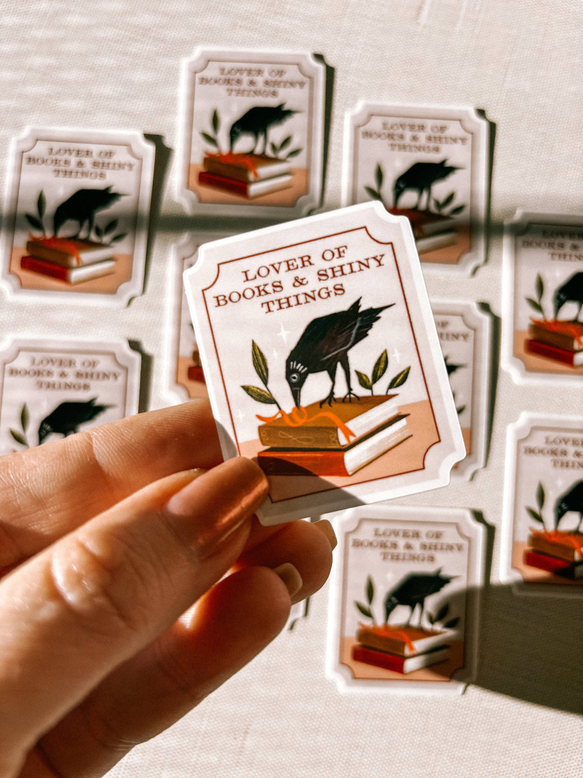 Bookish Crow Sticker