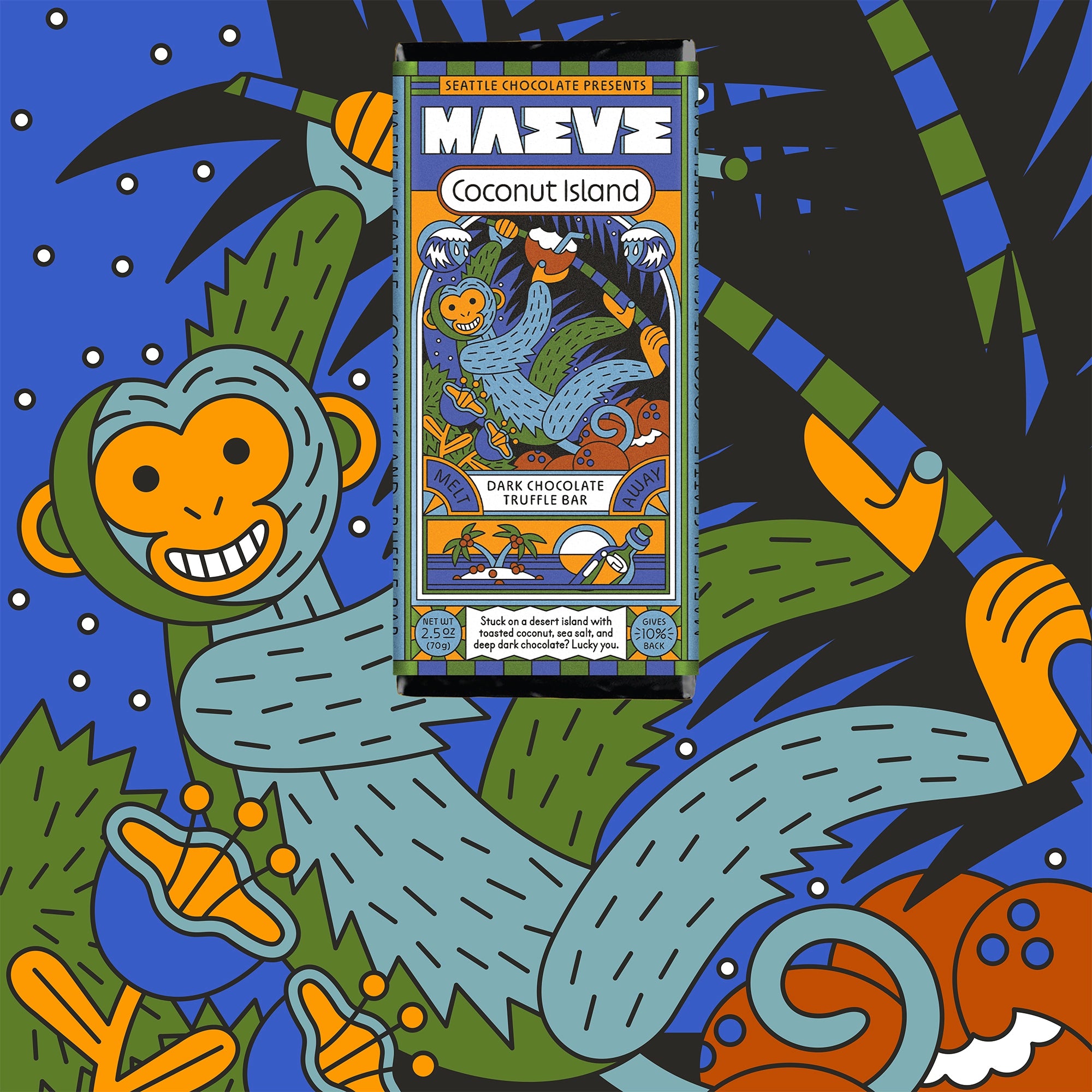 Coconut Island Chocolate Bar