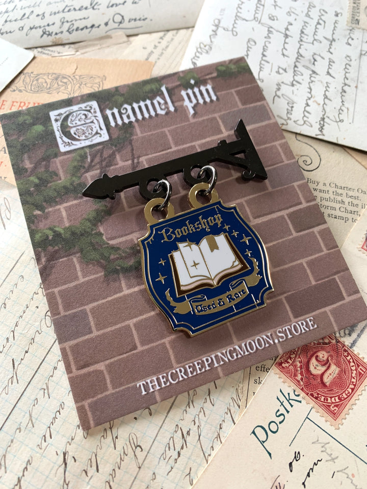 Bookshop Shop Sign Pin
