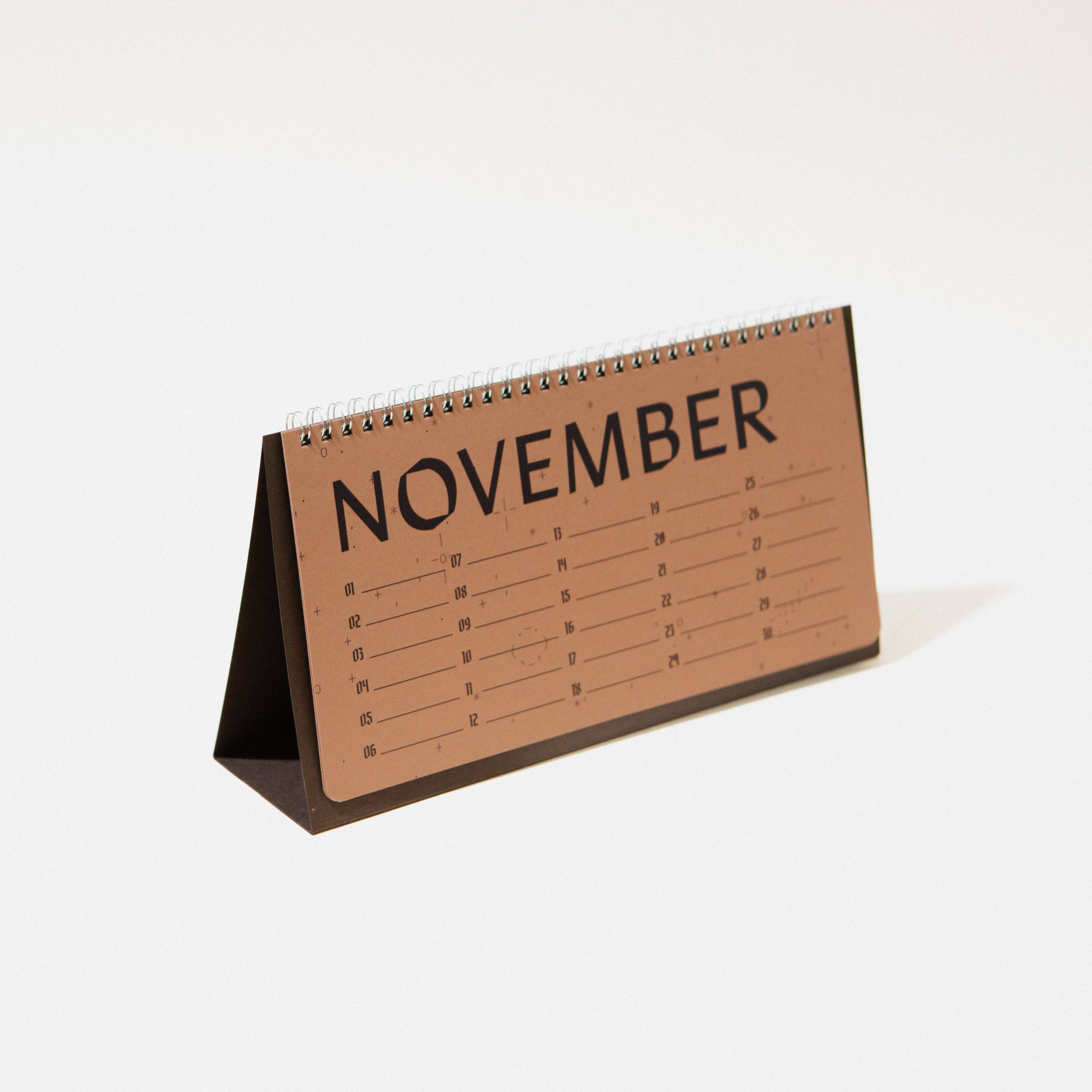 Yearly Celebration Desk Calendar