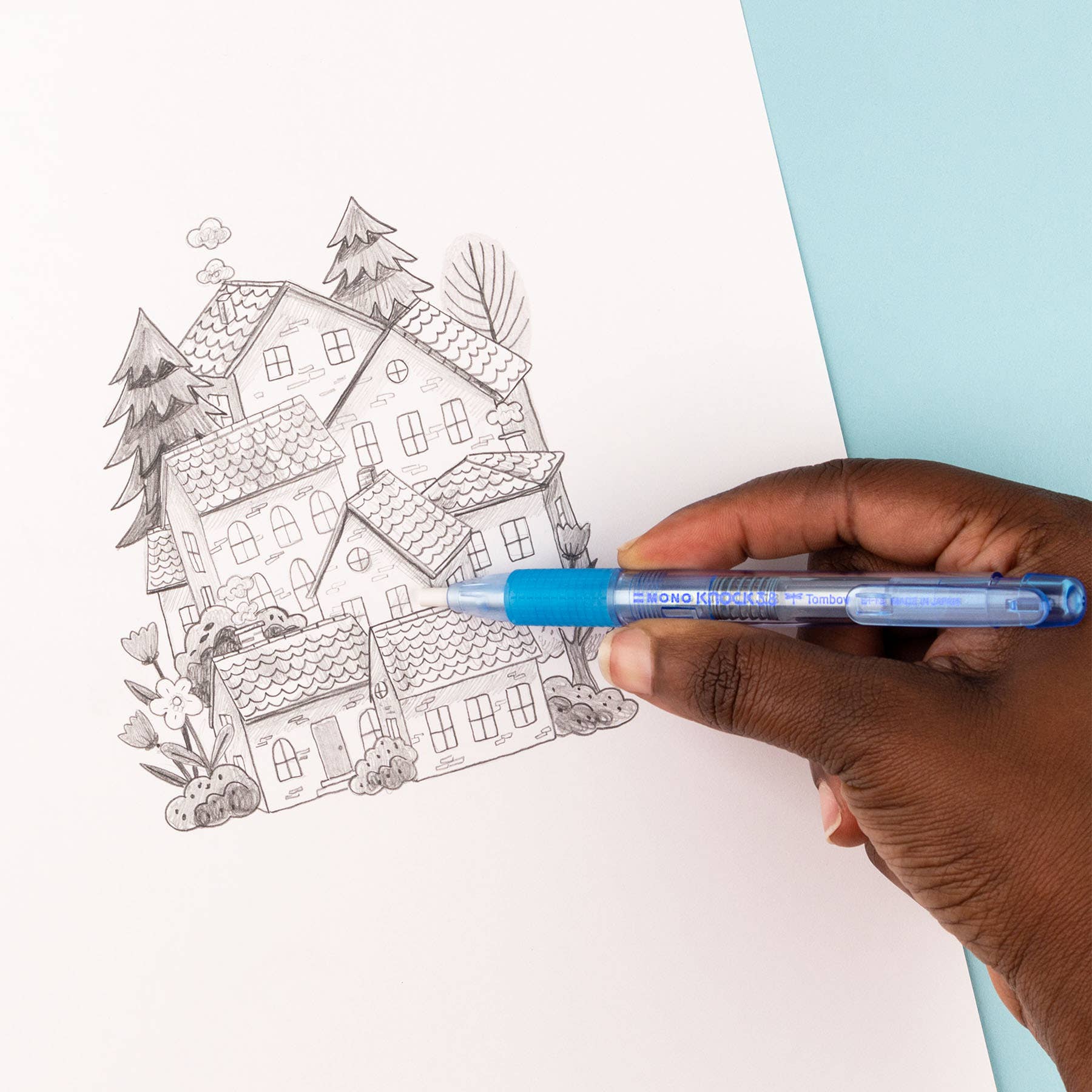 Mono Knock Refillable Eraser Pen